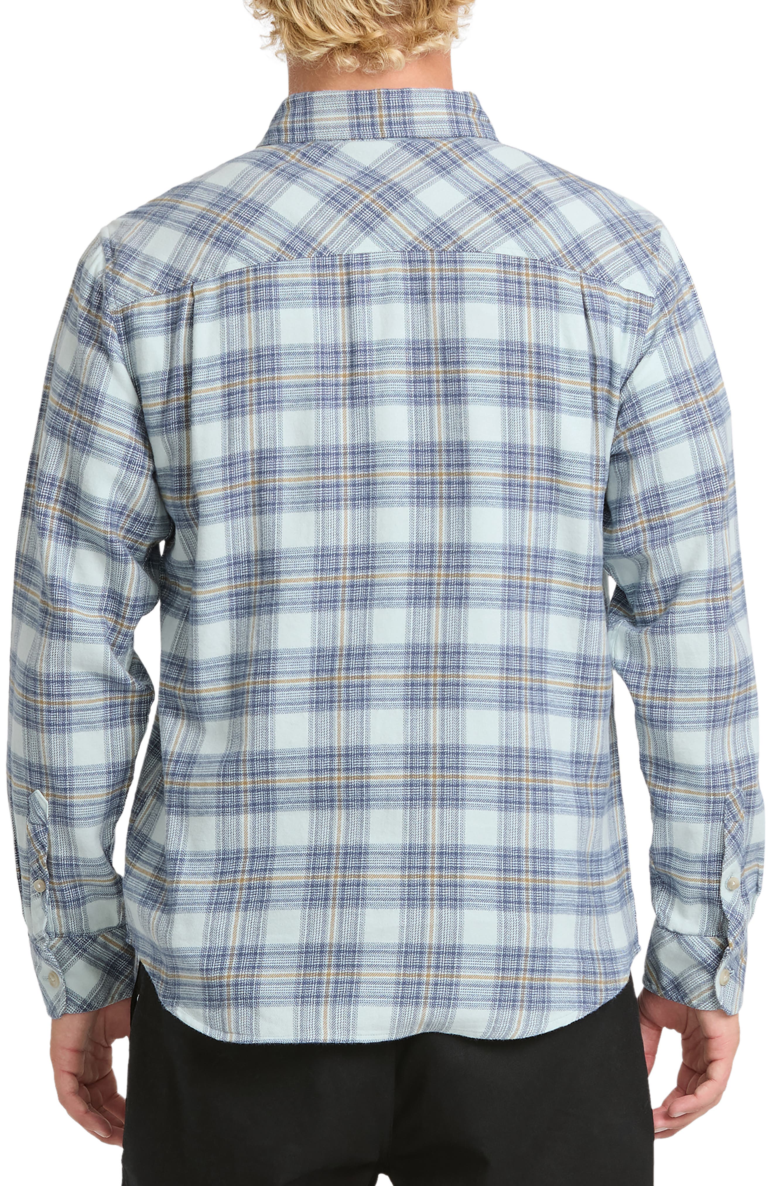 Quiksilver Rialto Plaid Cotton Flannel Button-Up Shirt (Men) | Nordstrom