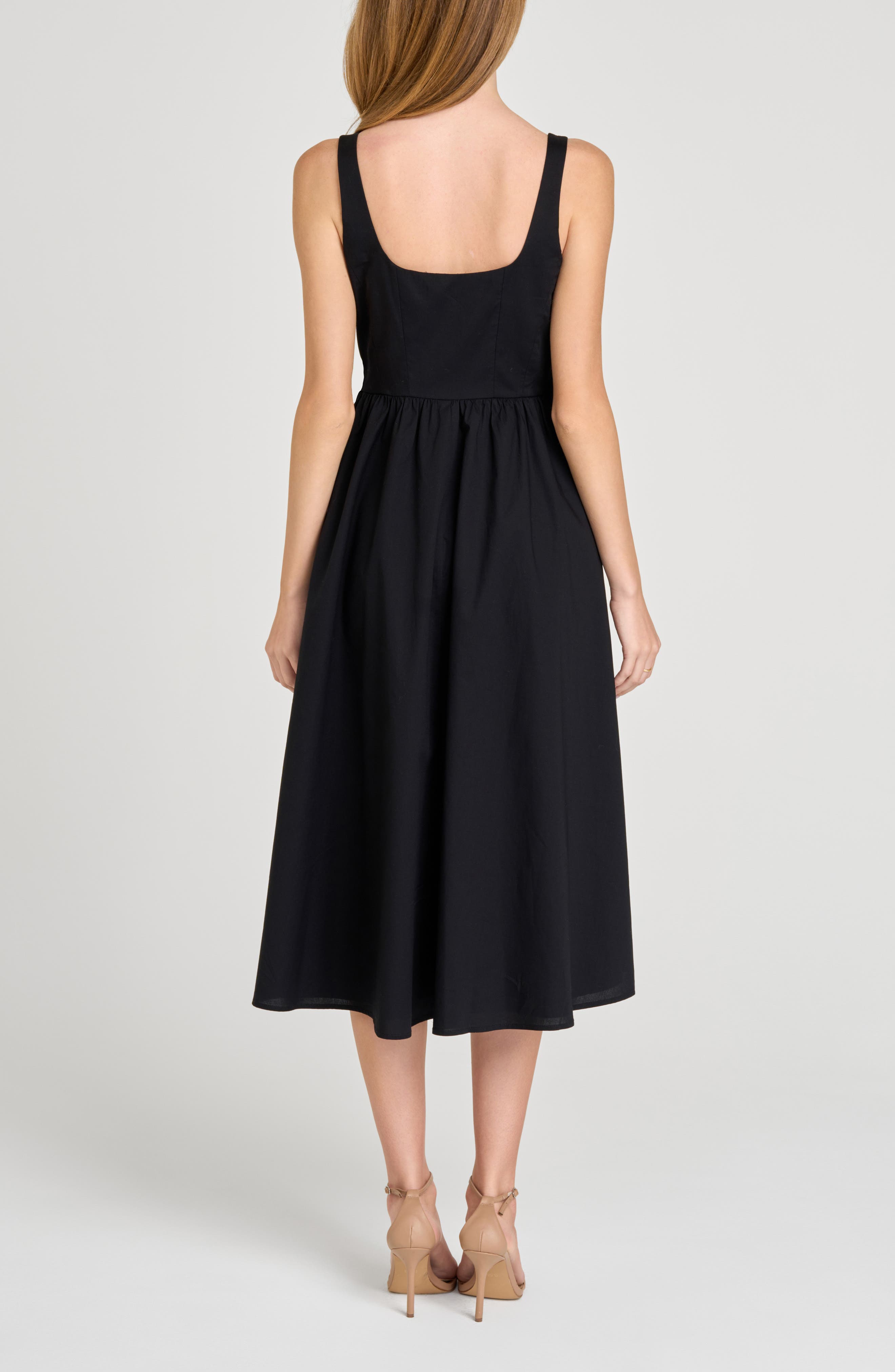 Lizzy Bow Trim Midi Dress - image 2