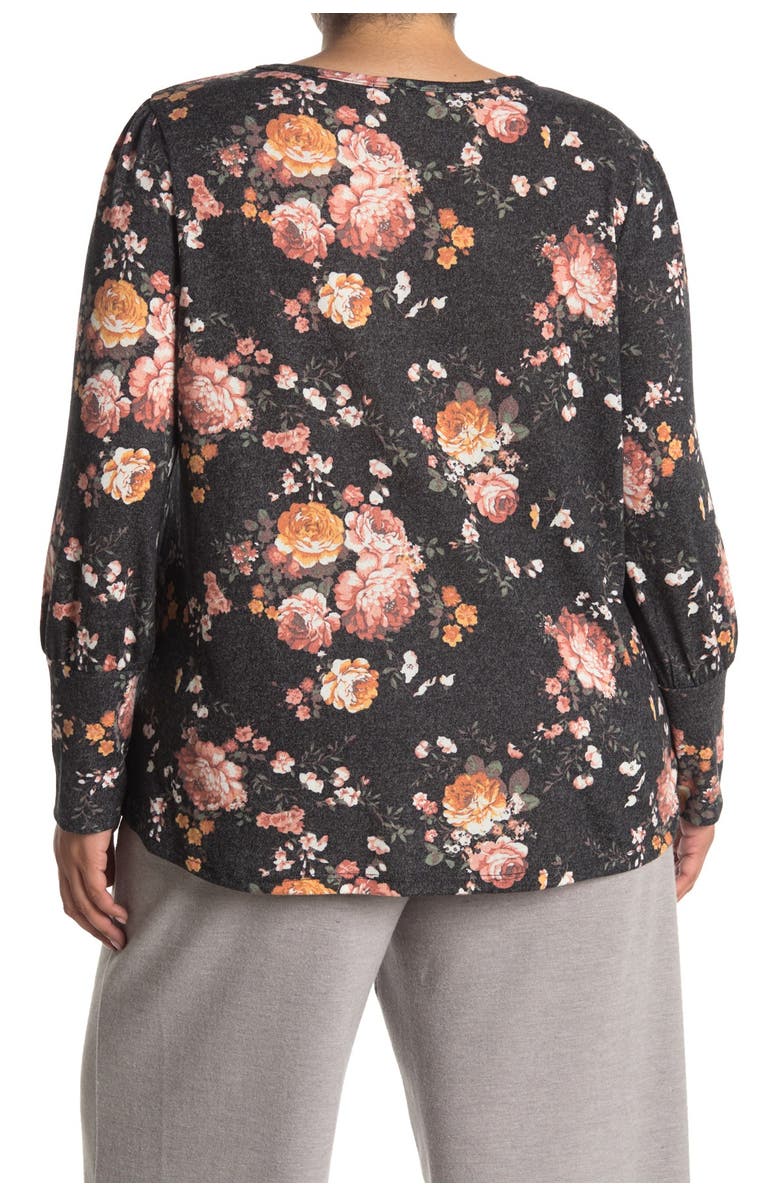 C & C California Printed Front Knot Top, Main, color, 