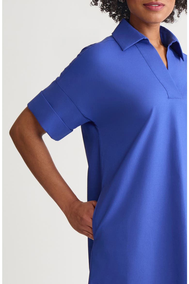 A-Line Shift Dress, Alternate, color, SAPPHIRE SEA
