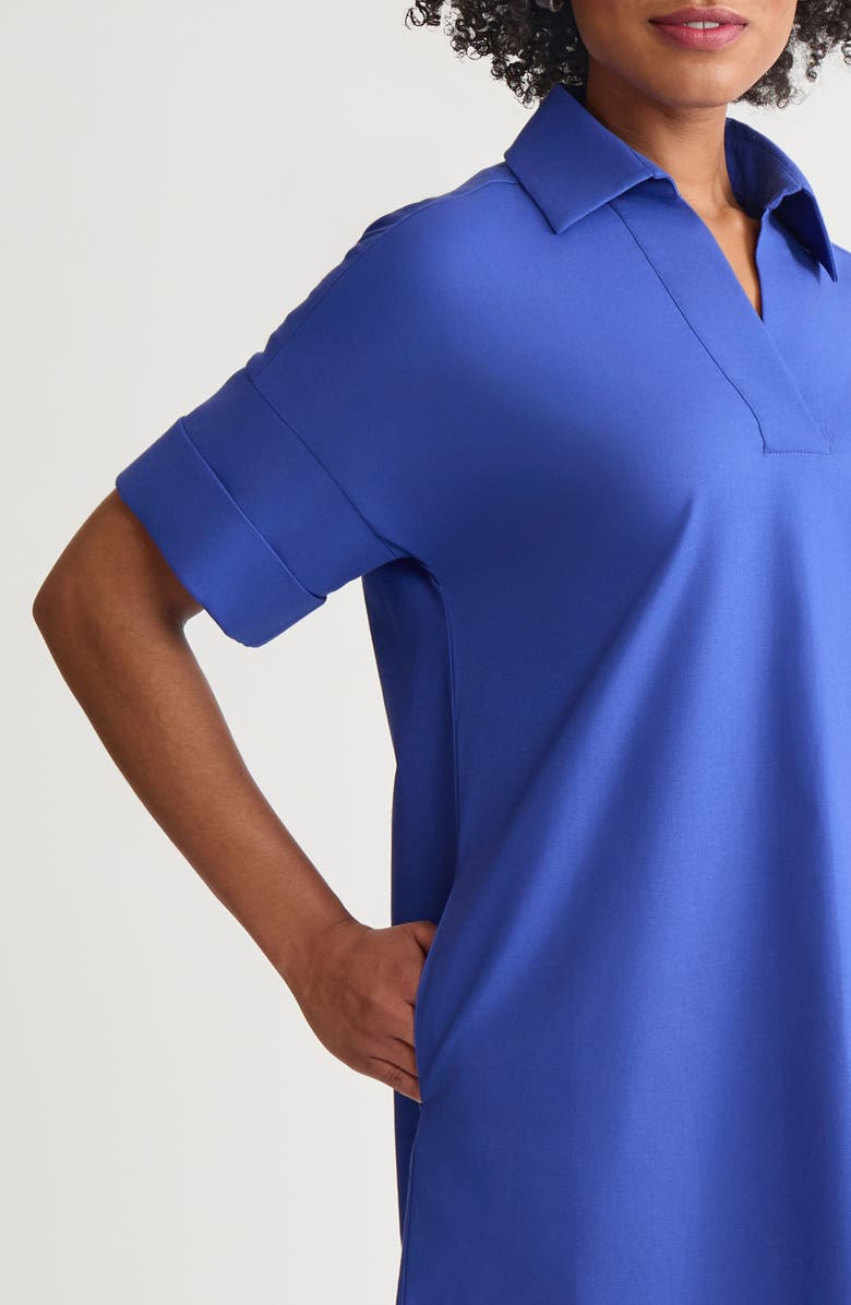 Ming Wang A-Line Shift Dress, Alternate, color, Sapphire Sea