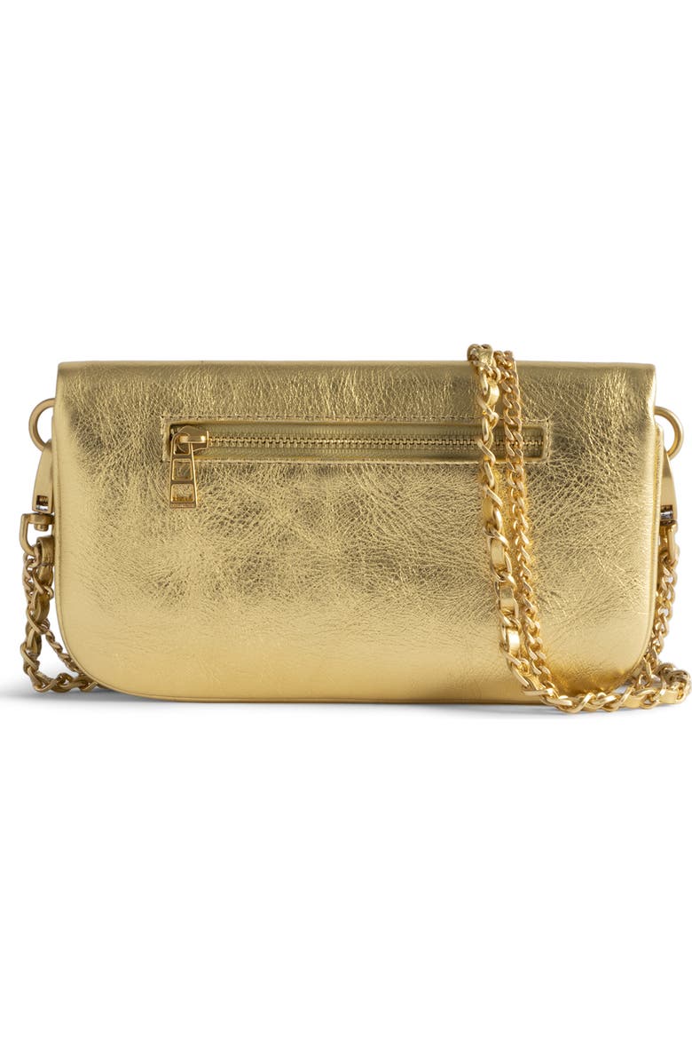 Zadig & Voltaire Rock Vintage Metallic Crossbody Bag, Alternate, color,