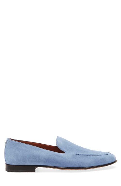 Dolce & Gabbana Suede Slip-on Loafers In Blue
