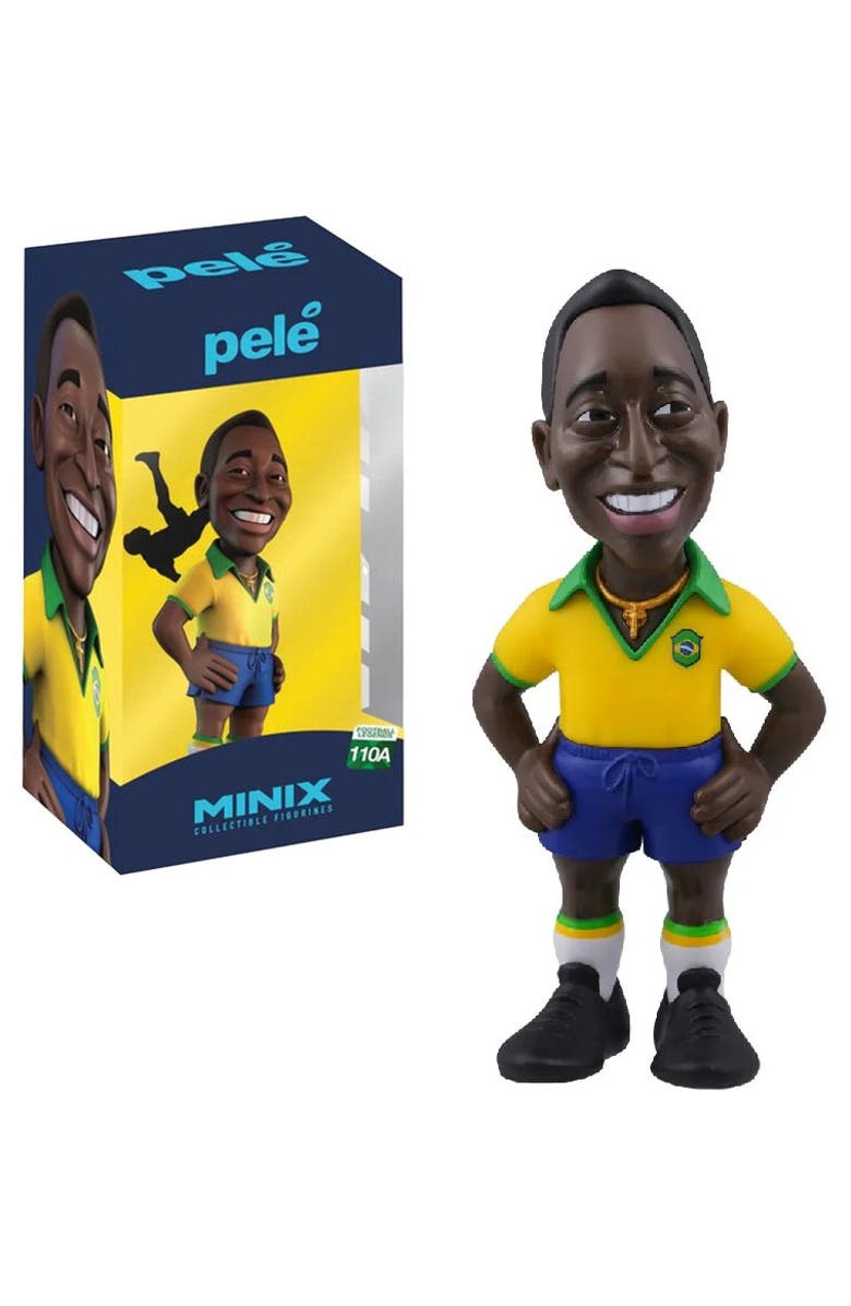 Minix Pele (Brazil) Minix 4.5-Inch Vinyl Soccer Figure, Main, color, Multi-Color