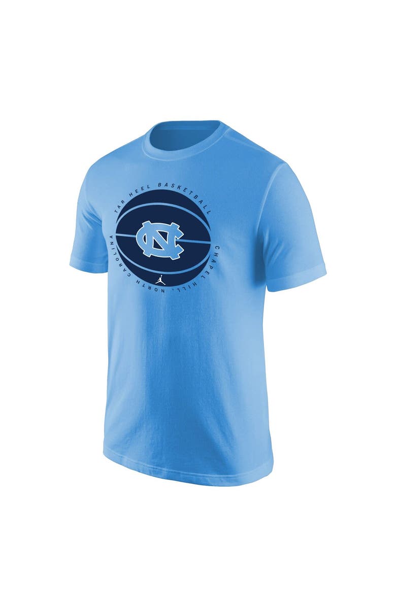 Jordan Brand Men's Jordan Brand Carolina Blue North Carolina Tar Heels Basketball Logo T-Shirt, Alternate, color, 