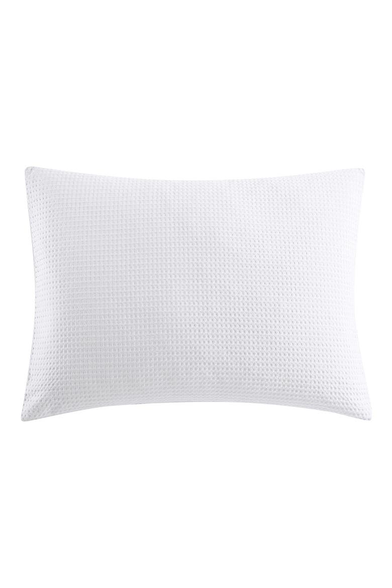 Waffle Piqué Comforter & Shams Set, Alternate, color, WHITE