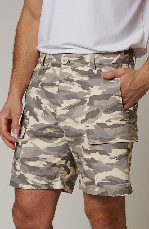 Ripstop Cargo Camo Shorts