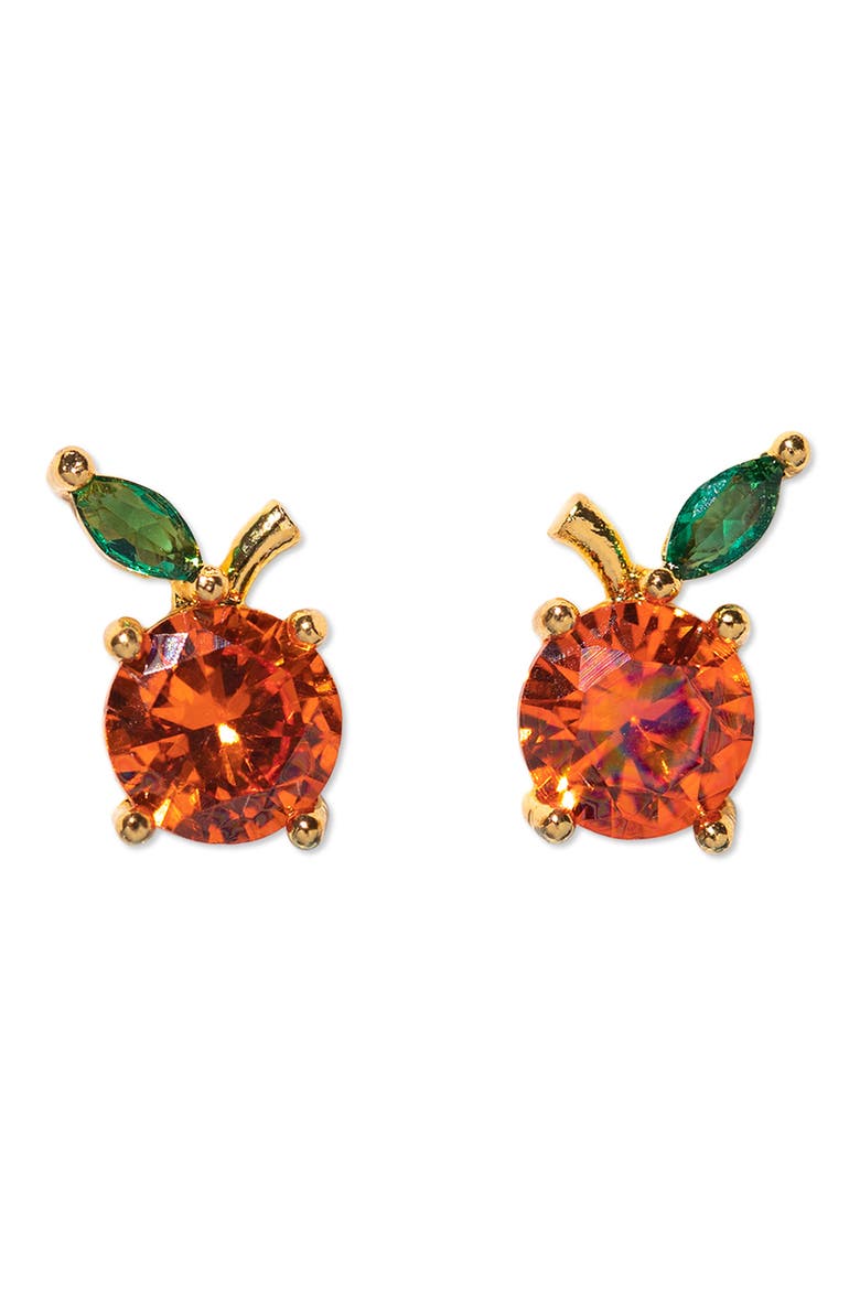 Orange Juice Stud Earrings, Main, color, GOLD