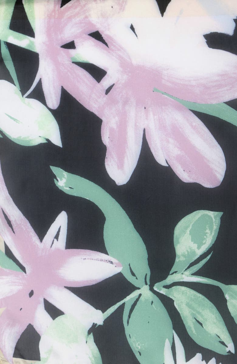 Brush Floral Square Scarf