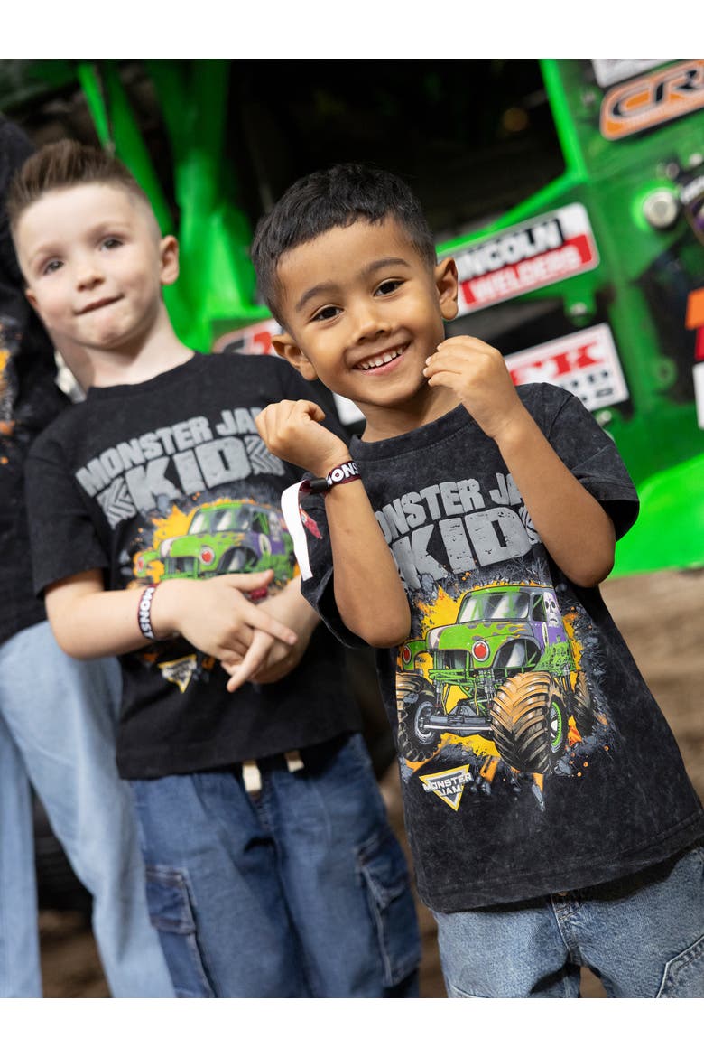 Grave Digger Short Sleeve Tee, Alternate, color, Grave Digger Kid Black
