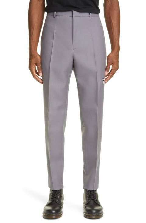 Wool Slim Trousers