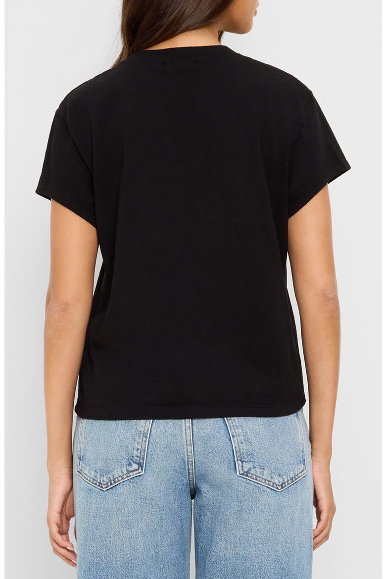 Solene Boxy Crewneck T-Shirt, Alternate, color, BLACK