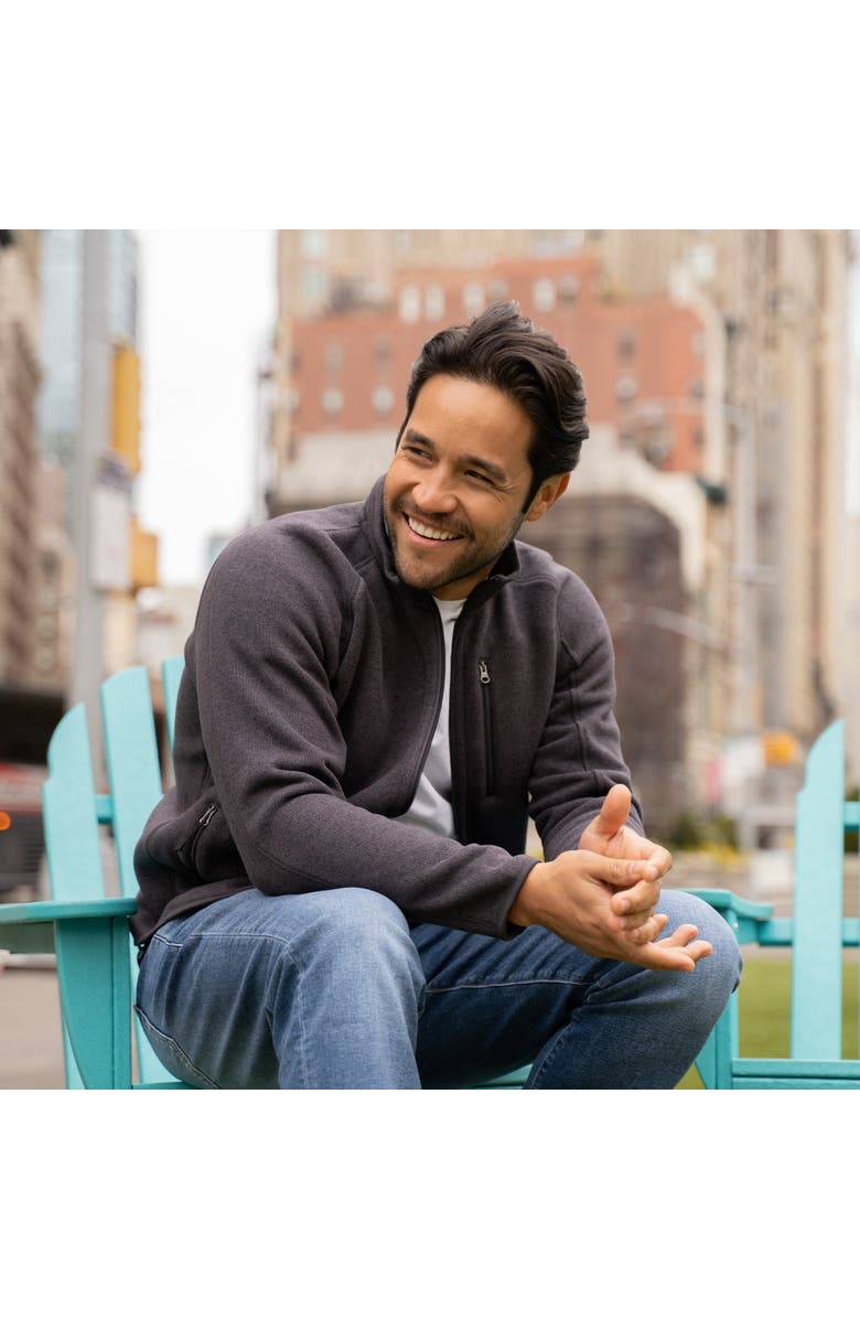 Peter Manning NYC Polartec Fleece Jacket, Alternate, color, Black