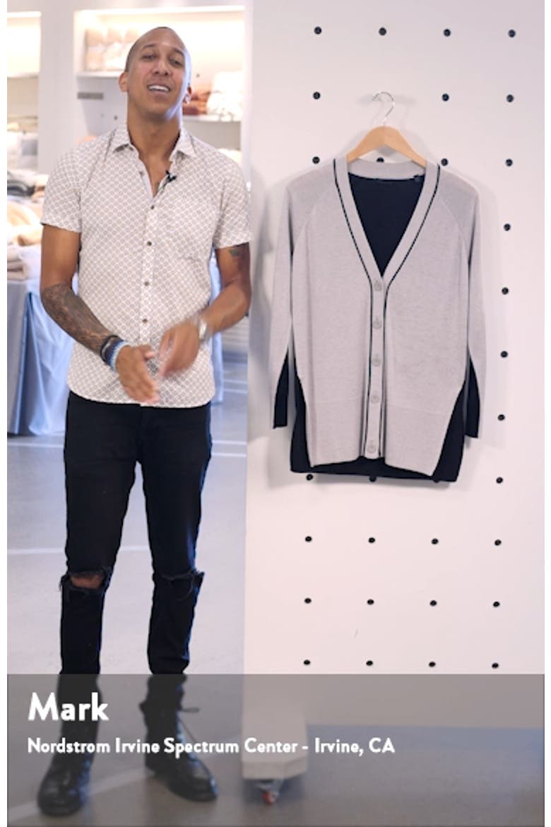 Spring Colorblock Silk, Wool & Cashmere Cardigan (Nordstrom Exclusive) video