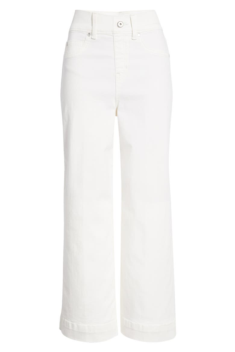 SPANXshape™ EveryWear Cropped Wide Leg Jeans, Alternate, color, CHALK WASH