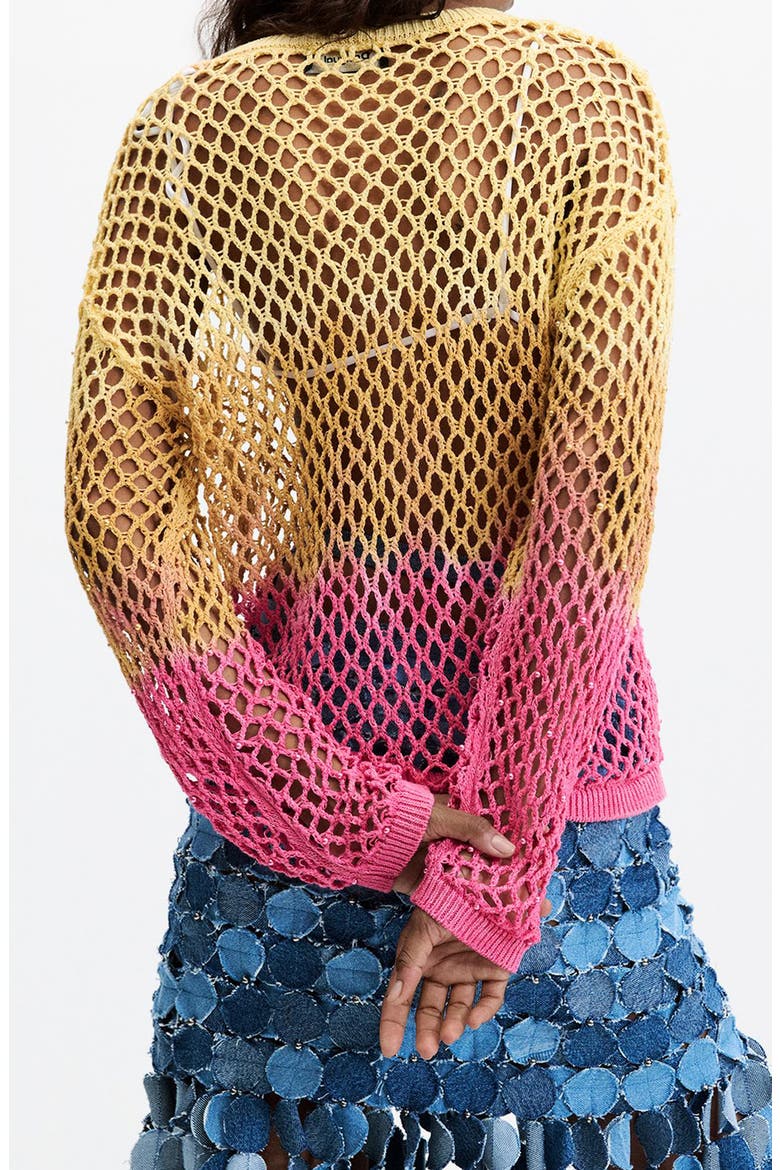 Open Stitch Ombre Pullover, Alternate, color, MULTI