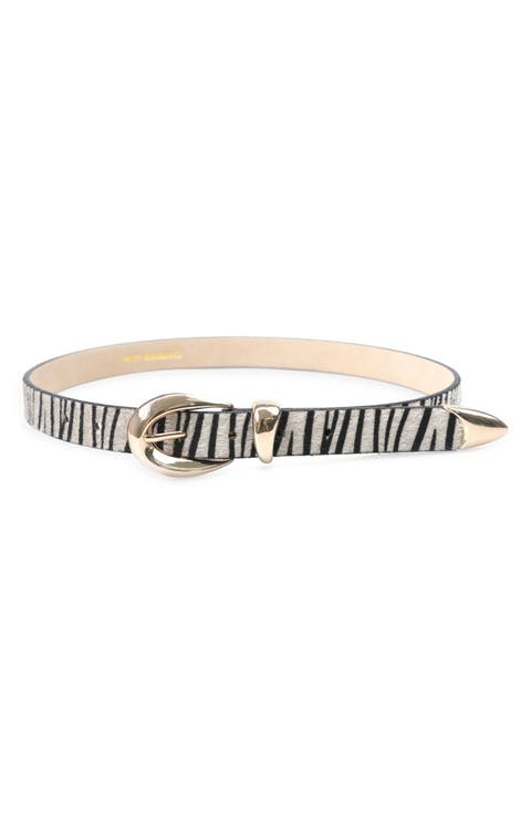 <p>Marissa Faux Calf Hair Belt</p>