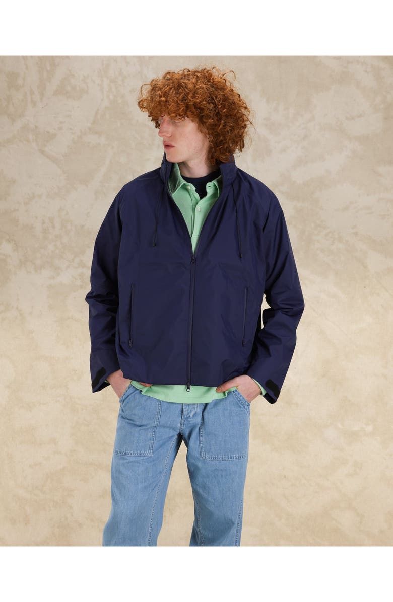 Fortela Walking Waterproof Nylon Jacket, Alternate, color, Navy Blue