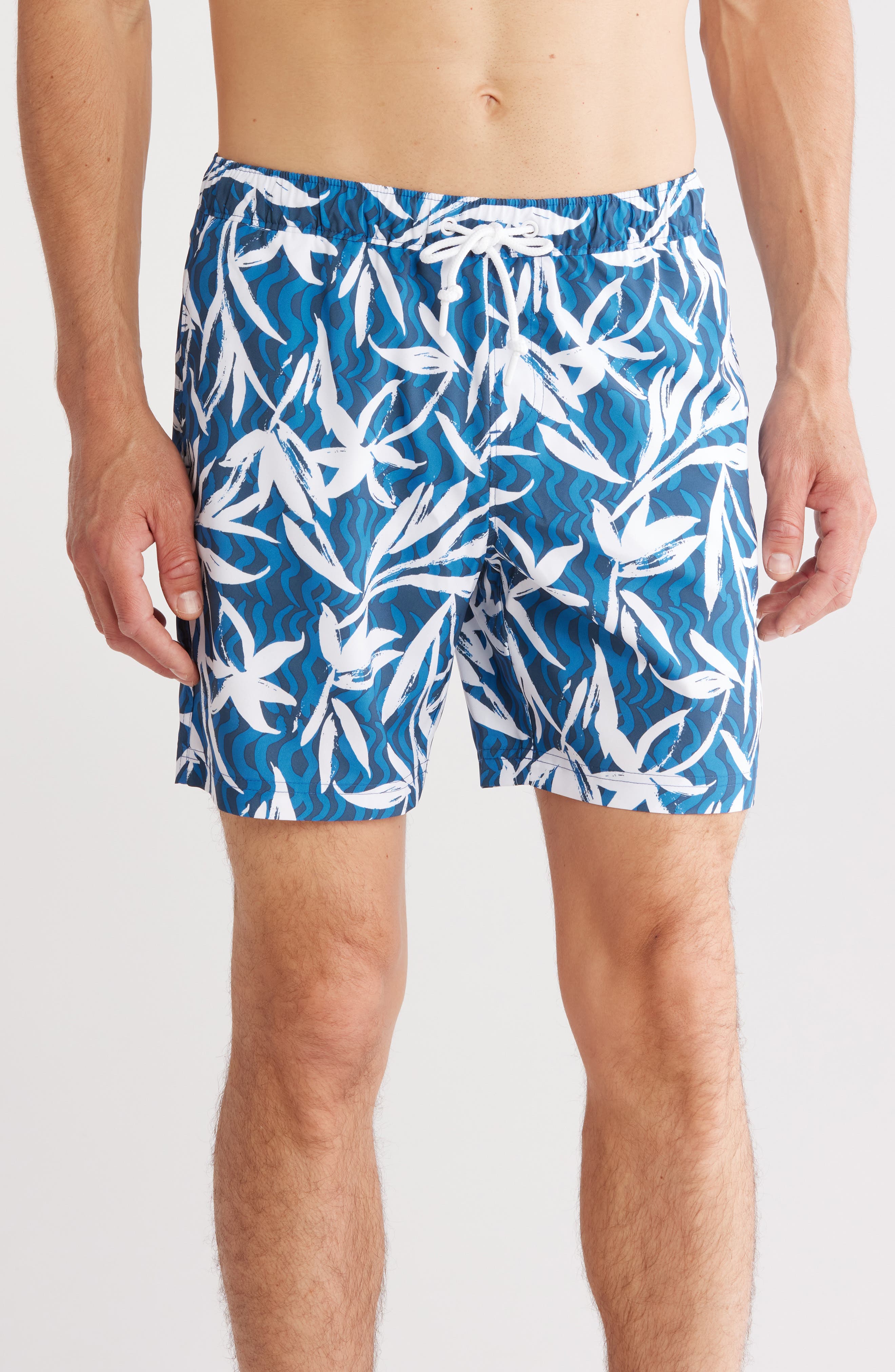 Original Penguin Print Volley Swim Trunks