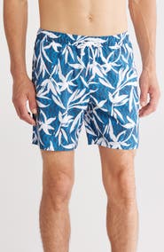 Original Penguin Print Volley Swim Trunks