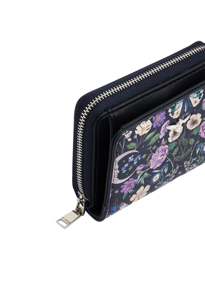 Selene Print Small Wallet, Alternate, color, Navy