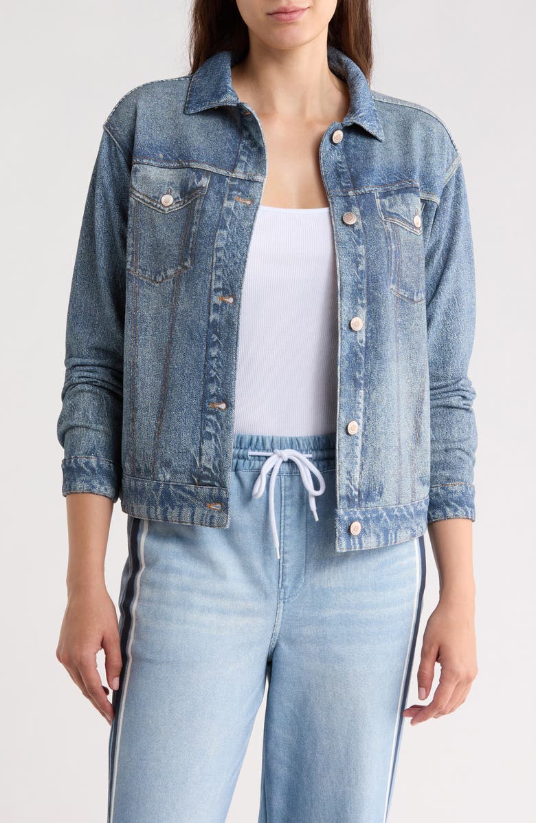 ECRU Relaxed Denim Jacket, Main, color, Indigo Wash