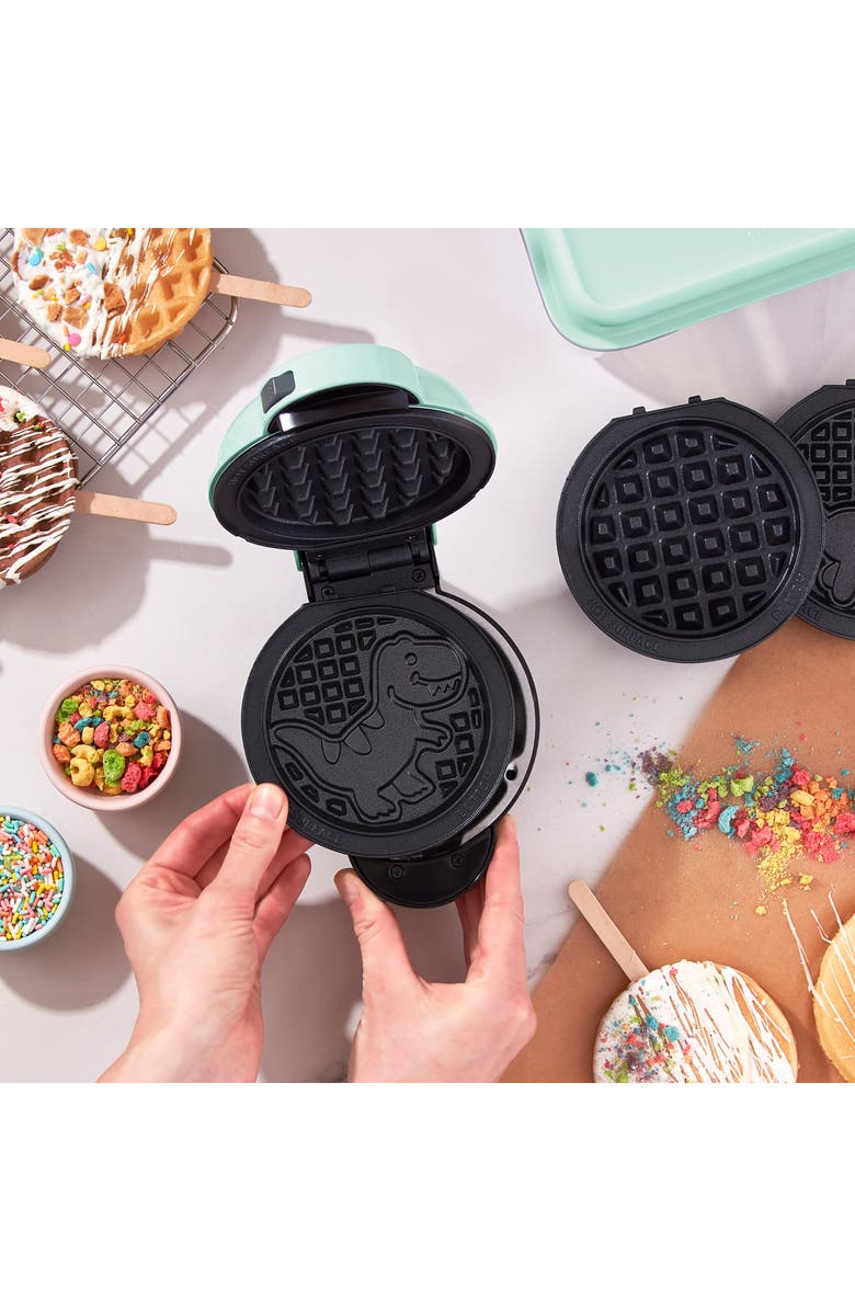 Dash MultiMaker<sup>™</sup> Mini Waffle Maker with Removable Plates, Alternate, color, Aqua