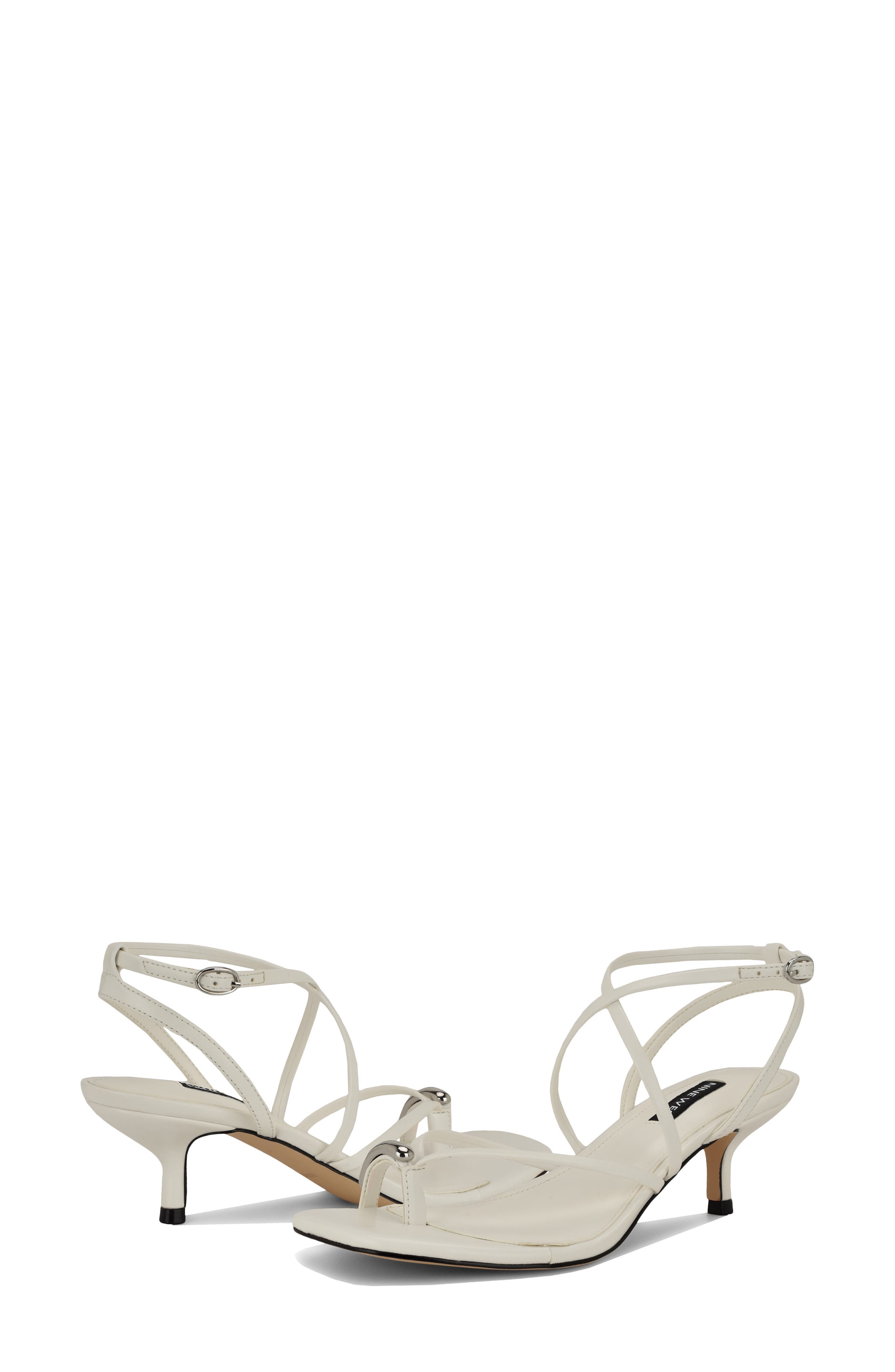 Mays Ankle Strap Sandal, Alternate, color, WHITE