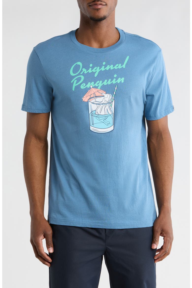 Penguin Ice Graphic T-Shirt, Main, color, COPEN BLUE