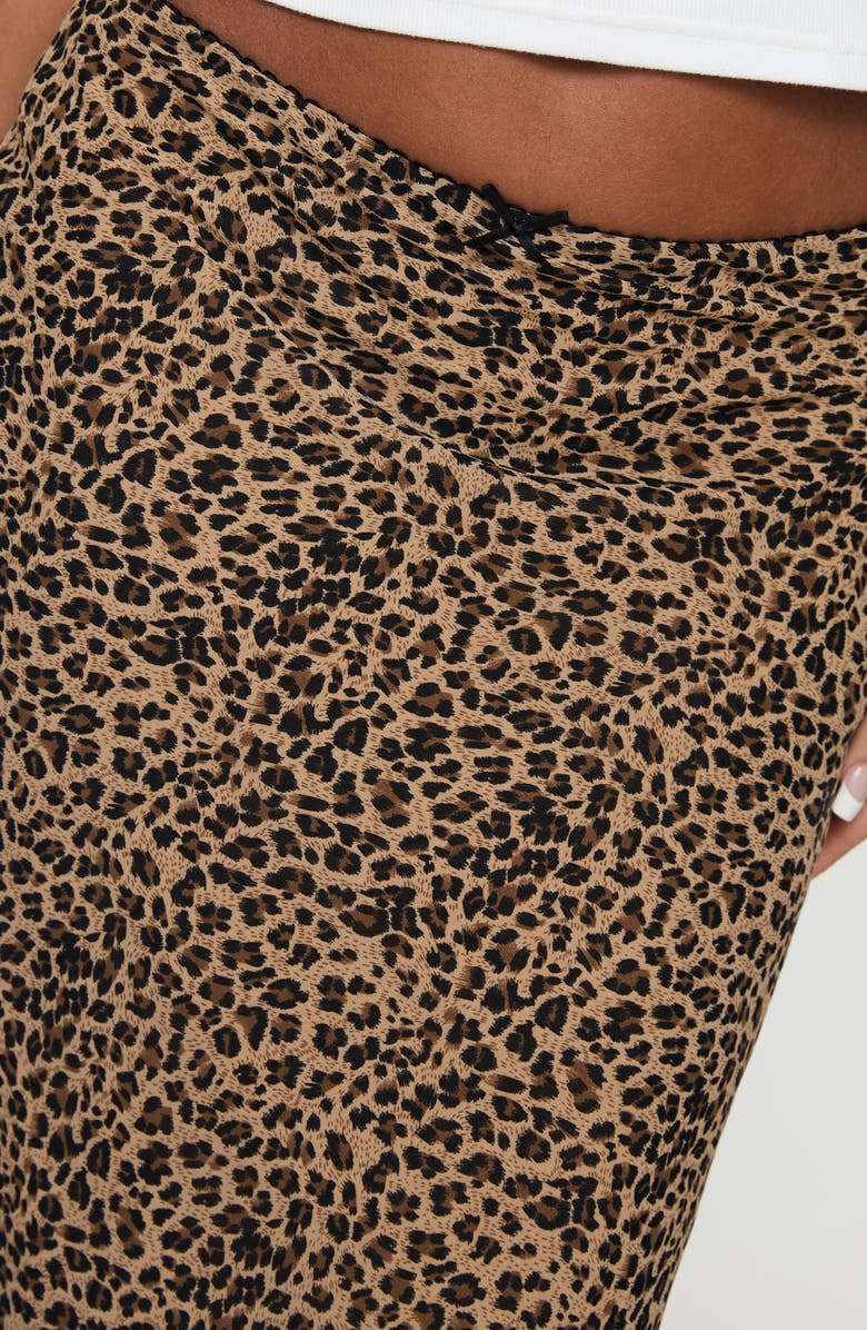 Princess Polly Saffrone Leopard Print Maxi Skirt, Alternate, color, Leopard