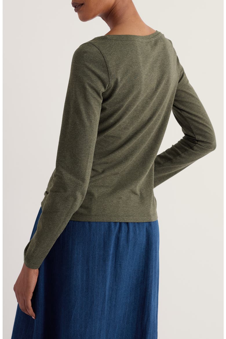 Easel Cotton Blend T-Shirt, Alternate, color, NORI