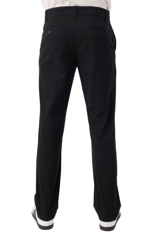 O'neill Transporter Flat Front Stretch Cotton Chinos In Black