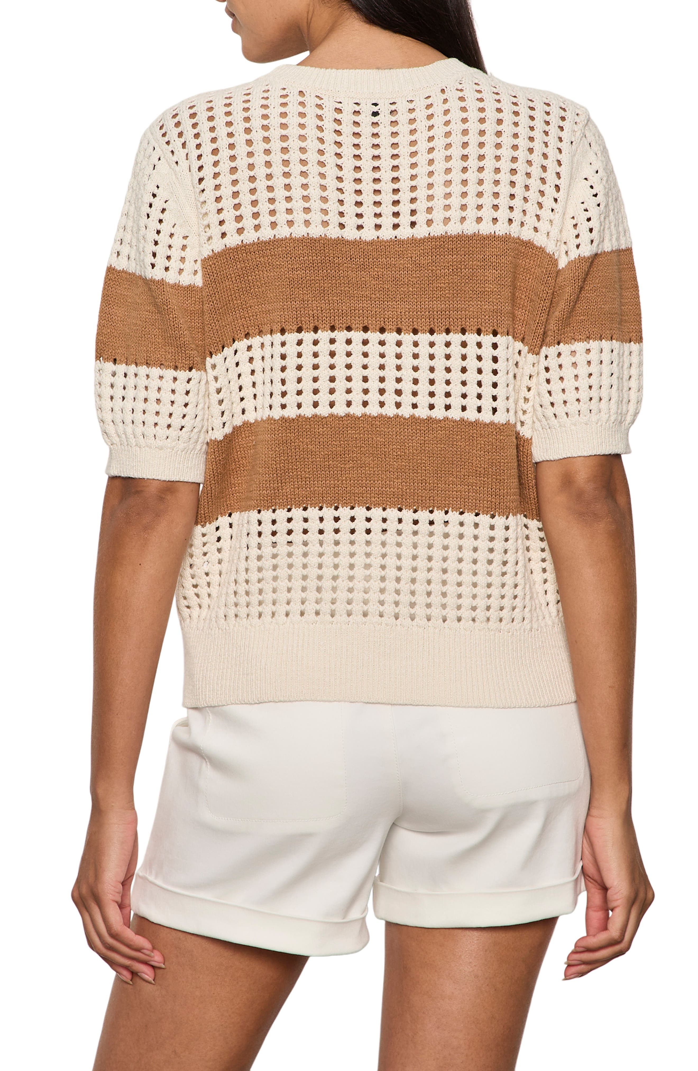 Beachside Openwork Stripe Sweater - image 2