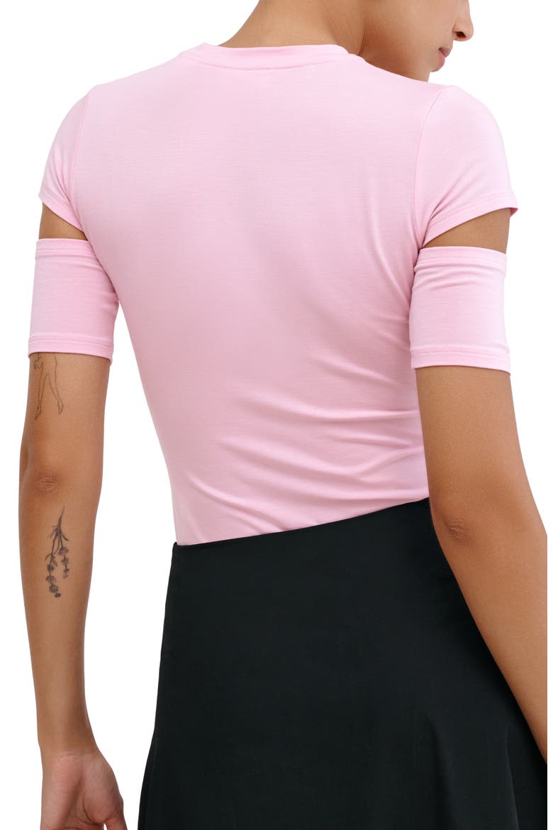 Esme Sleeve Cutout Top, Alternate, color, MAUVE