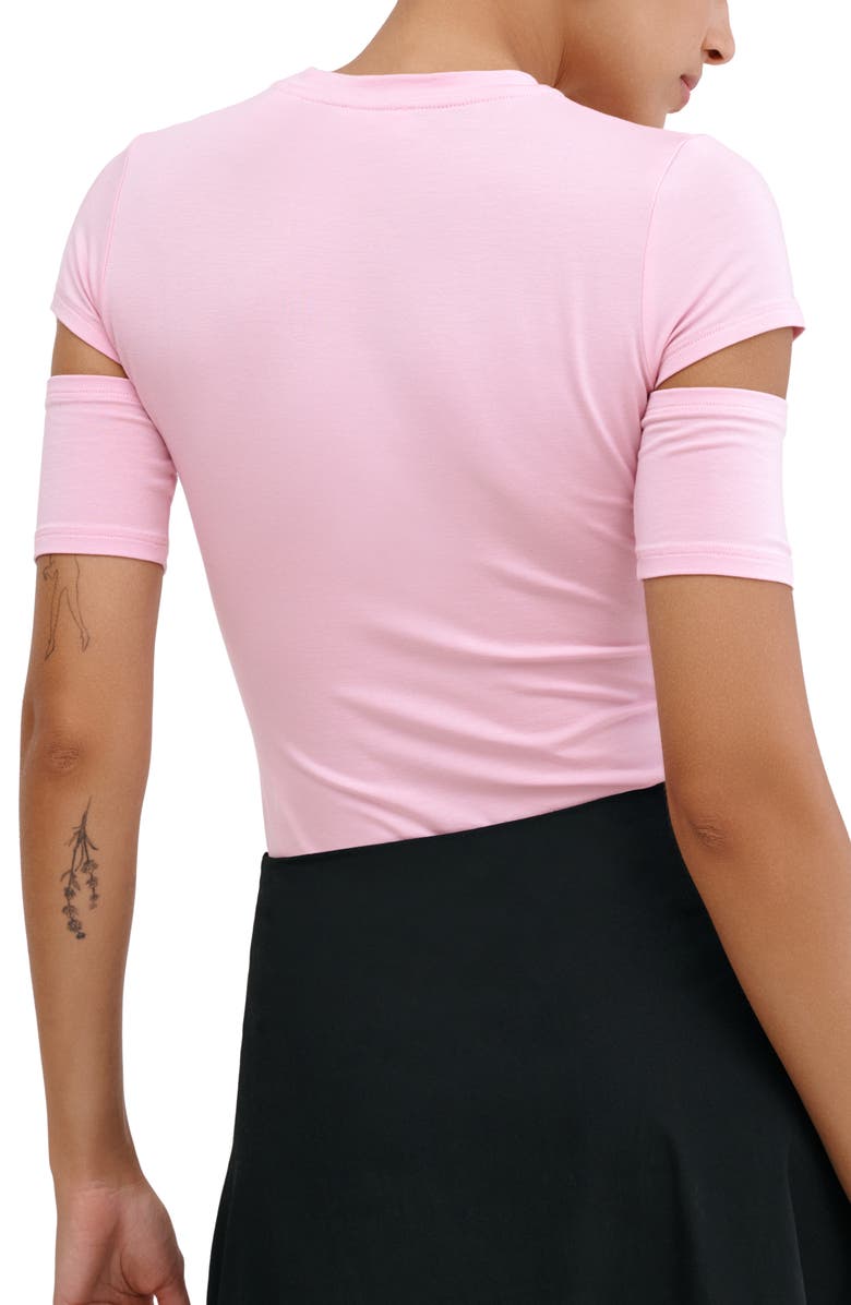 Marcella Esme Sleeve Cutout Top, Alternate, color, Mauve