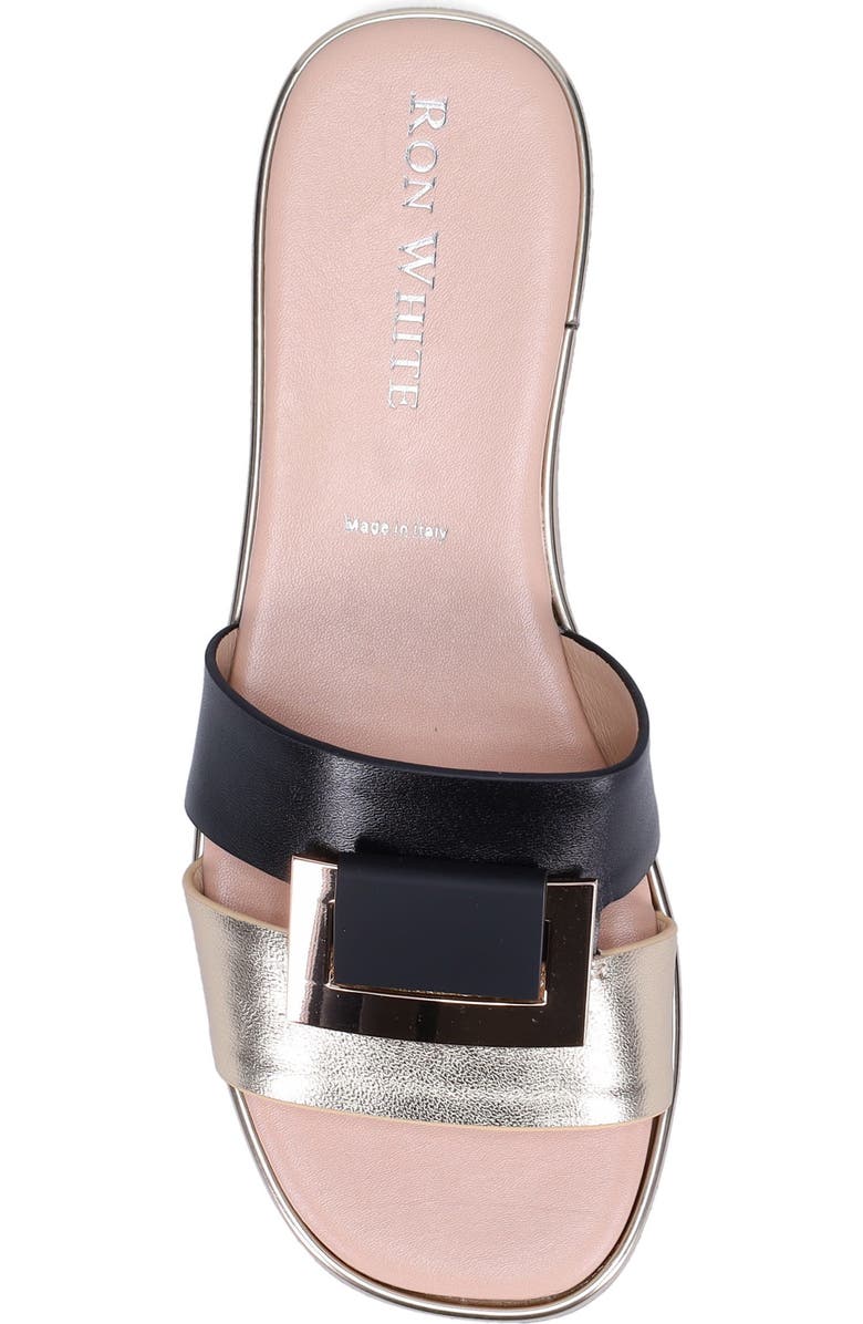 Ron White Valinda Slide Sandal, Alternate, color, Onyx