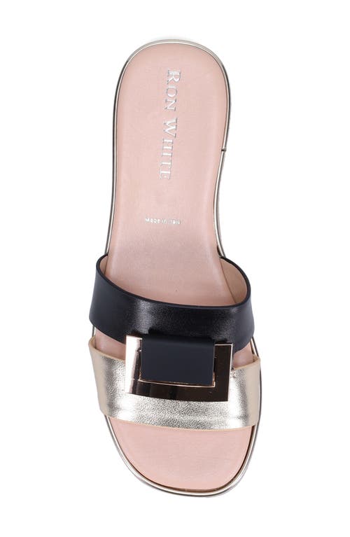 Ron White Valinda Slide Sandal In Black