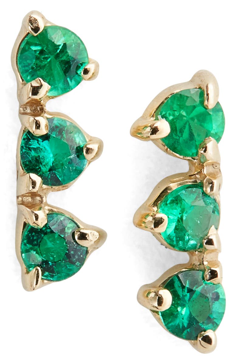 Wwake Counting Collection Three-Step Opal & Diamond Statement Earrings, Main, color,