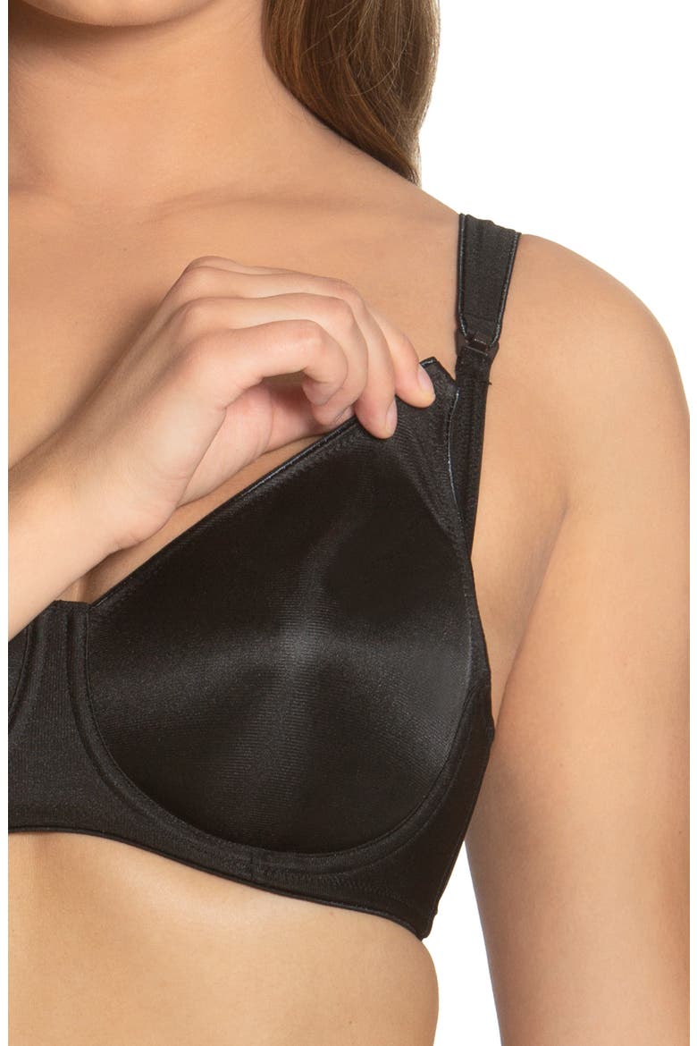 Nanette Seamless Underwire Maternity/Nursing Bra, Alternate, color, BLACK
