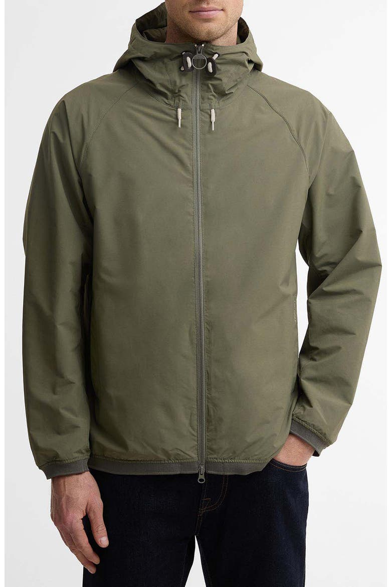 Stoneport Showerproof Hooded Jacket, Main, color, DUSTY OLIVE