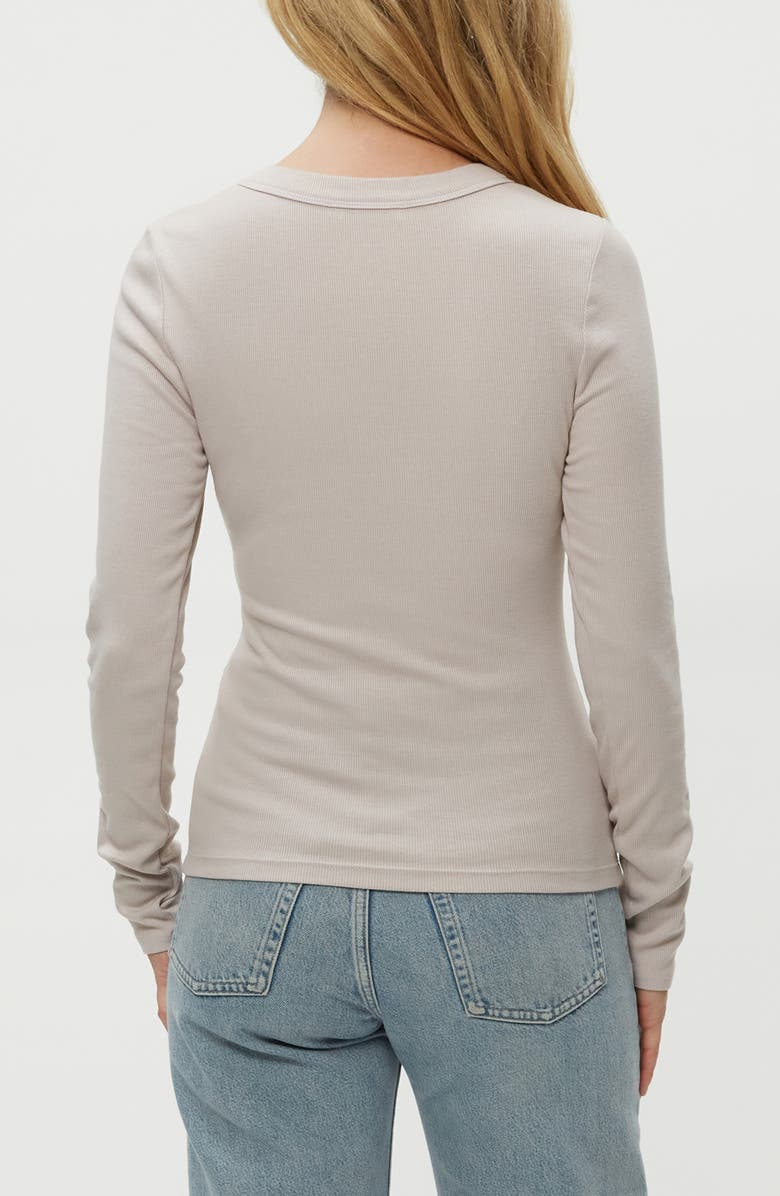 Michael Stars Zola Long Sleeve T-Shirt, Alternate, color, Cement