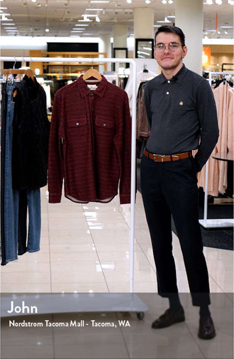 Textured Knit Long Sleeve Button-Up Shirt, sales video thumbnail