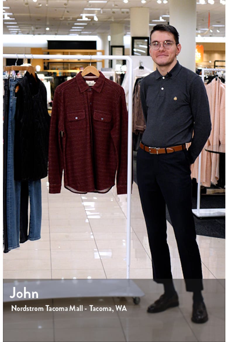 Textured Knit Long Sleeve Button-Up Shirt video
