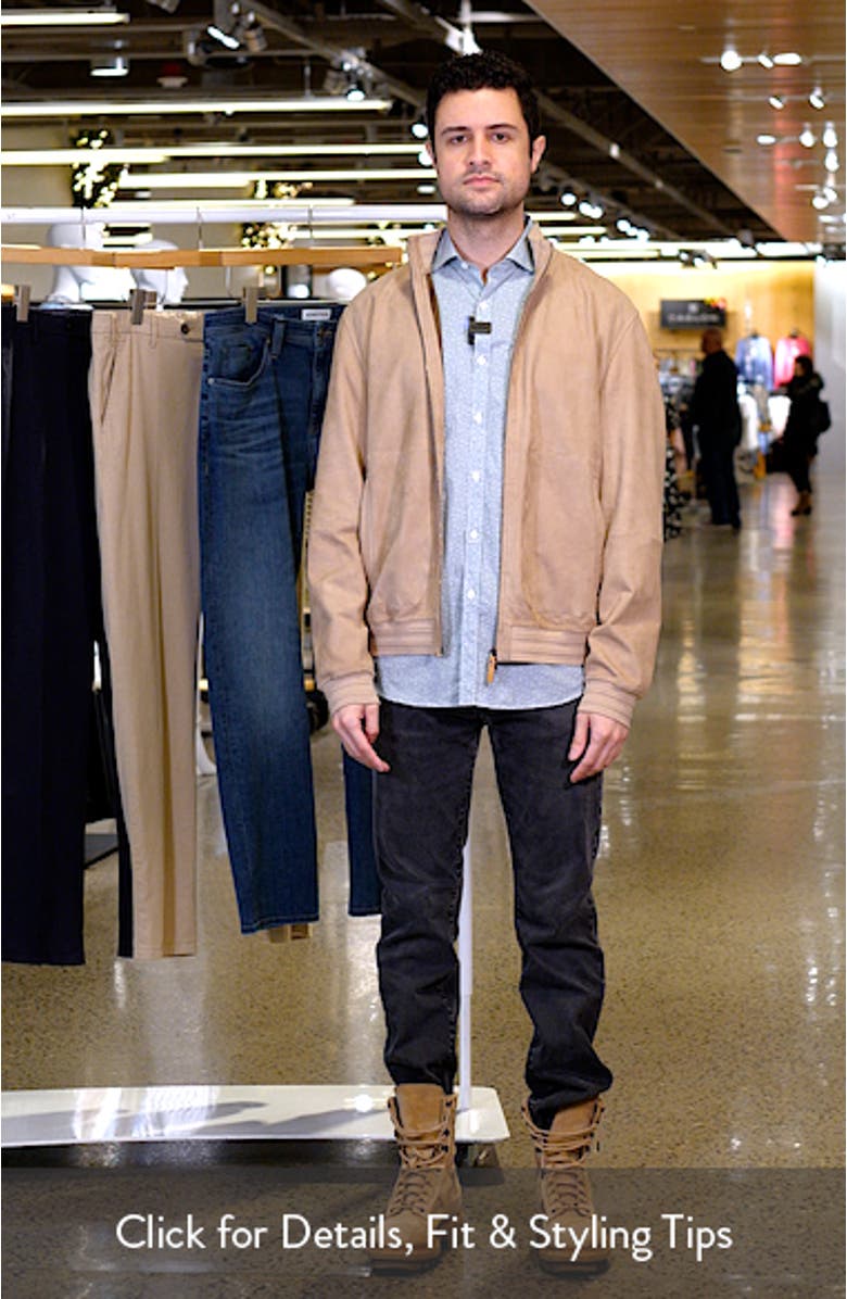 Ultrasoft Suede Bomber Jacket, sales video thumbnail