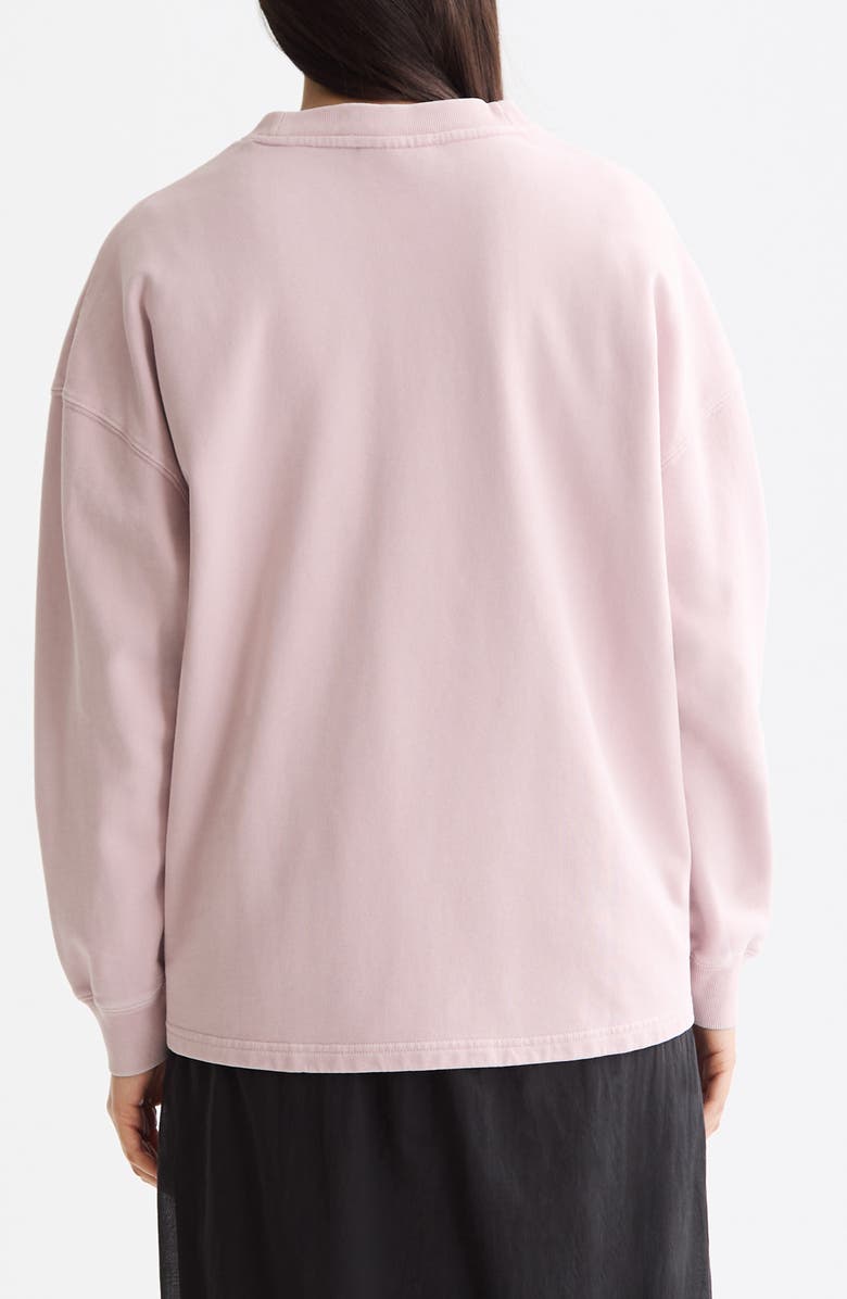 Scotch & Soda Embroidered Oversize Sweatshirt, Alternate, color, Burnished Lilac