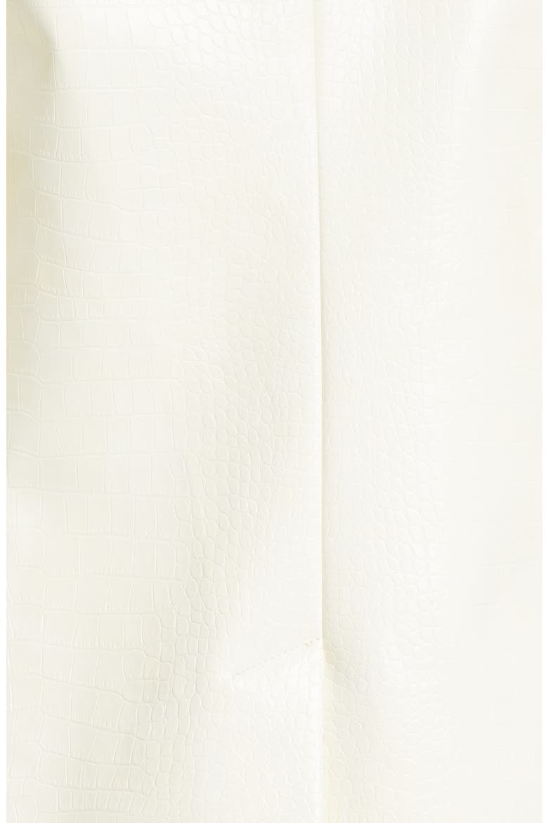 Kylie Faux Croc Embossed Blazer, Alternate, color, ALABASTER