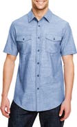 BURNSIDE Short Sleeve Chambray Shirt
