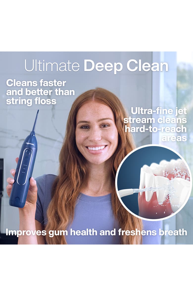 AQUASONIC Icon Navy Flosser, Alternate, color, Navy