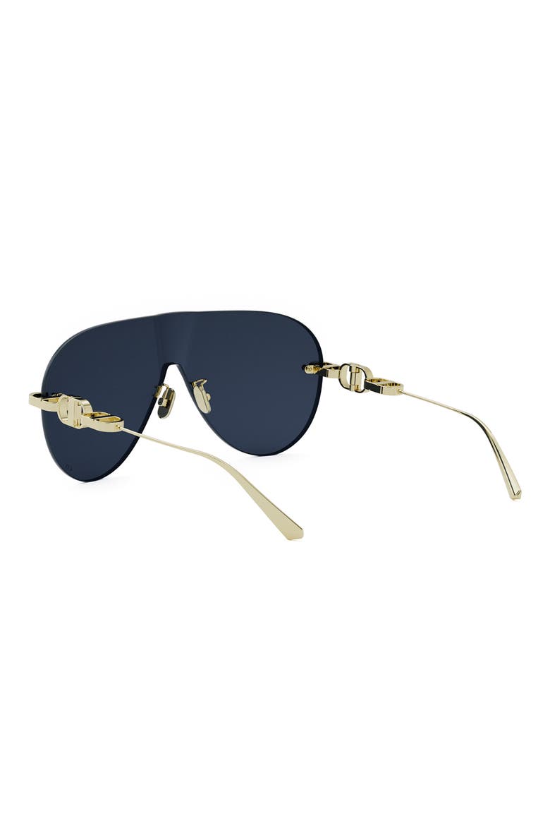CD Chain M2U Rimless Pilot Sunglasses, Alternate, color, SHINY GOLD DH / BLUE