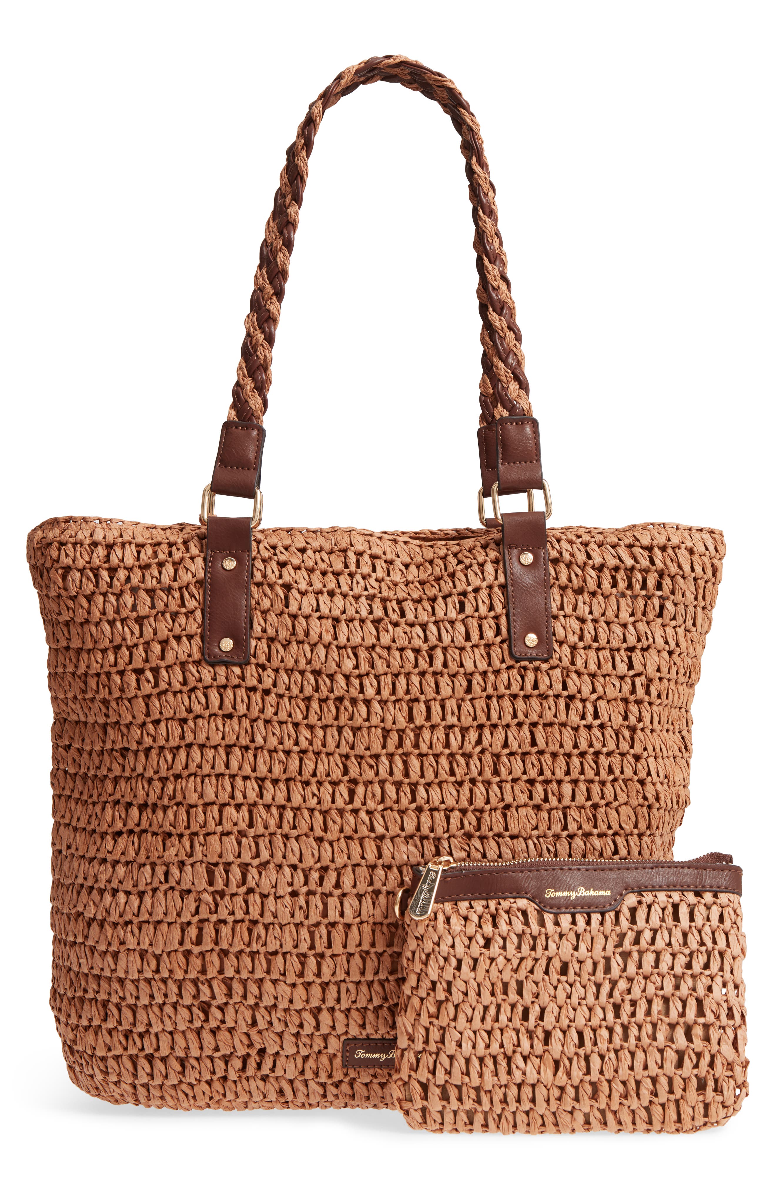 Tommy Bahama Bahama Mama Straw Tote, Alternate, color, 